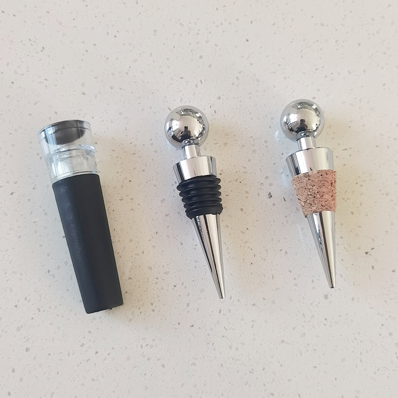 Силиконовая пробка для вина DIY, вакуумная пробка, пробка из цинкового сплава, круглая пробка из алюминиевого сплава