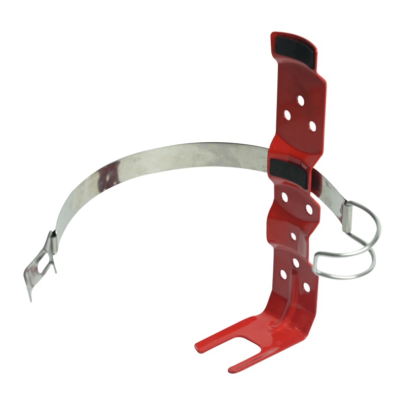 Factory Direct Sales Wholesale Stainless Steel Tie Fire Extinguisher Hanger Hanging Device American Hanging Device Portable Fire Extinguisher Bracket