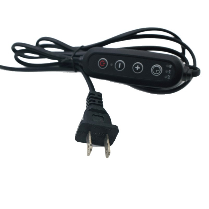 American Standard Timer Dimmer Switch Cord for Aromatherapy Lamp, Two-Prong Plug, Wax Melting Lamp, Three-Level Adjustment Switch Power Cord Timer