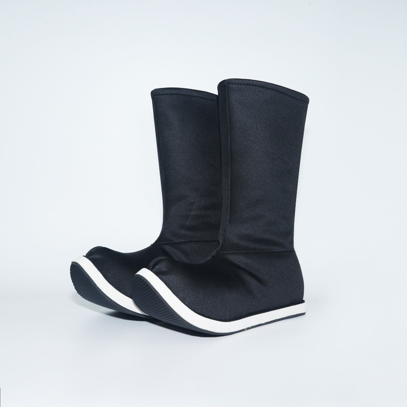 Hanfu boots men's and women's same style Chinese ancient style Ming-made high-rise retro mid-calf soap boots official boots flat