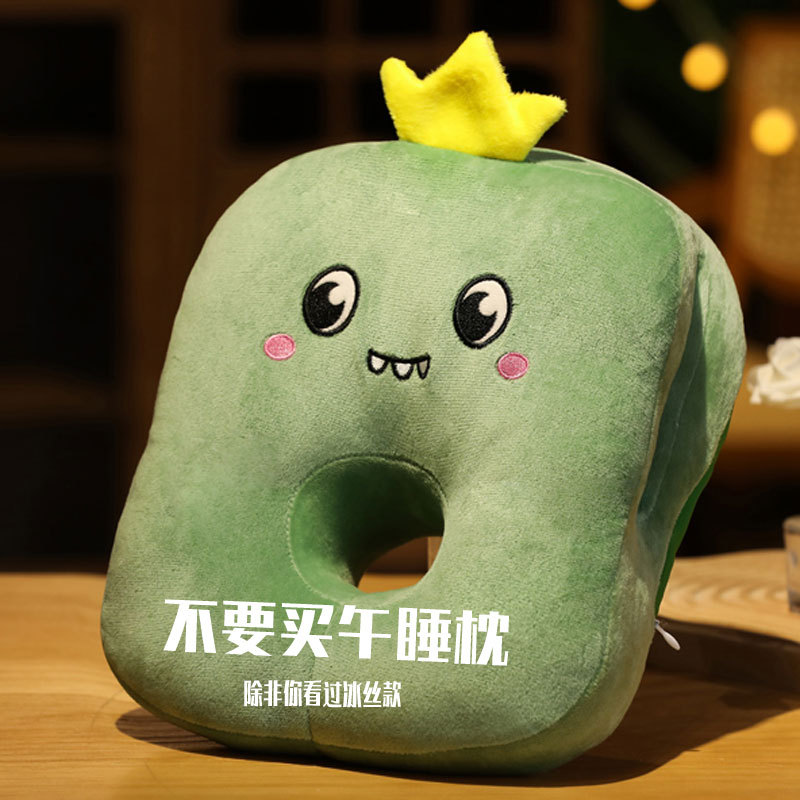 Cross-border Explosions Nap Pillow Sleeping Pillow Primary School Students Summer Ice Silk Office Lunch Break Pillow Artifact