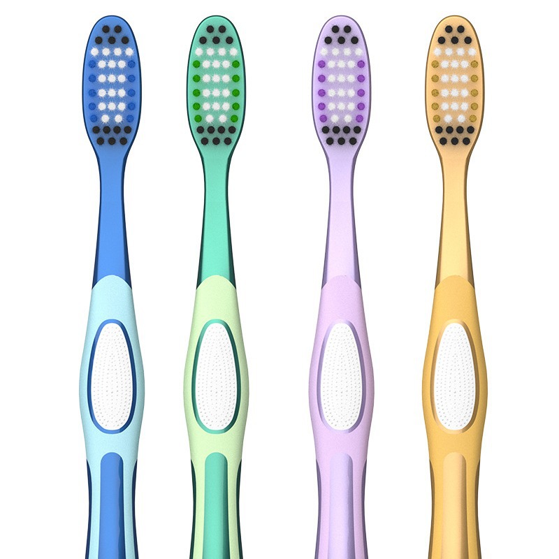 BQB genuine goods advanced independent packaging adult soft bristle big head toothbrush bamboo charcoal bristle toothbrush soft bristle wholesale factory