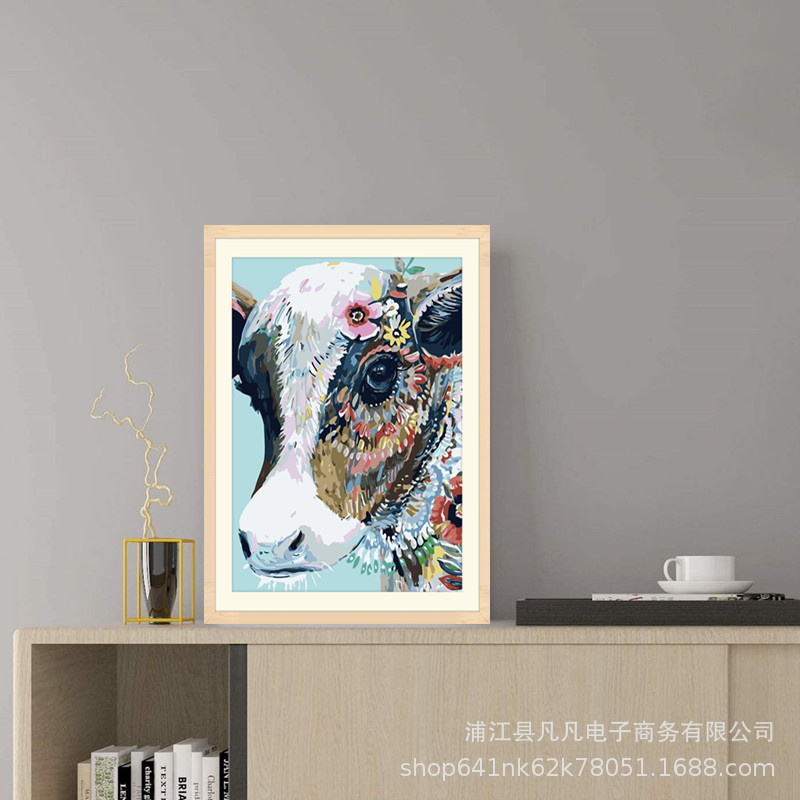 DIY Digital Oil Painting Hand-Painted Animal Butter Painting Coloring Oil Paint Decorative Painting Export Special Supply