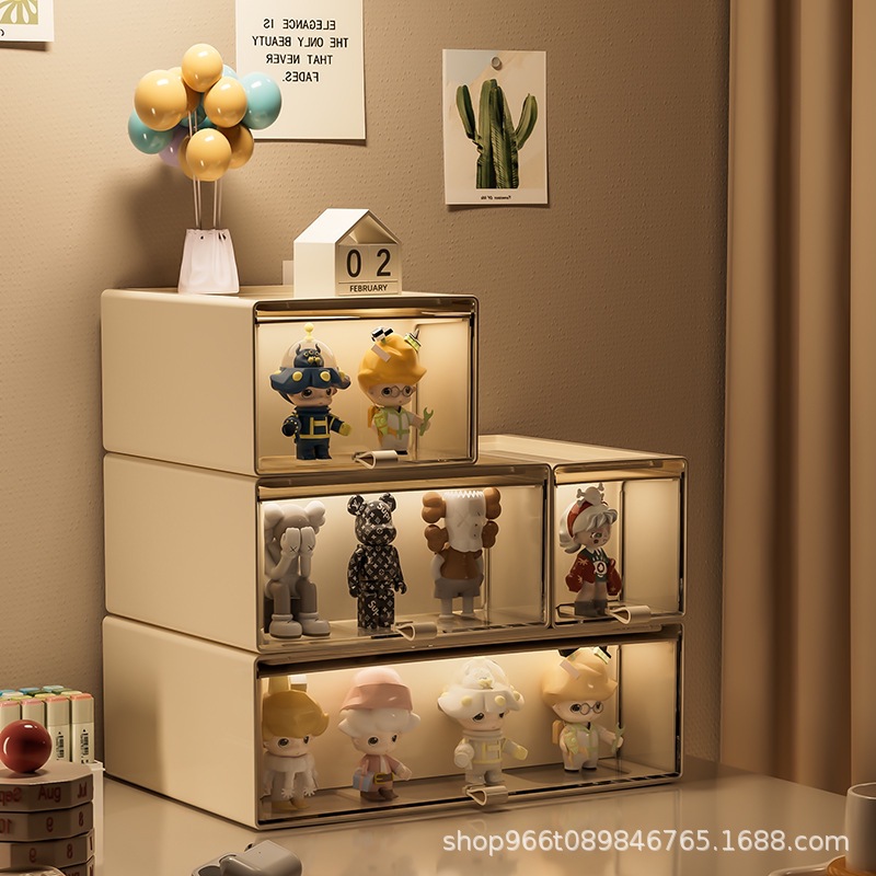 Blind Box Hand-held Display Box Finishing Box Drawer-type Acrylic Transparent Ornaments Desk Storage Desktop Storage Box