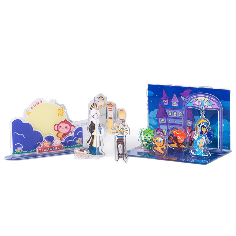 Wow Customized Anime Cartoon Cultural and Creative Gift Display Card Ornaments Acrylic Creative Stereo Desktop Decoration Ornaments