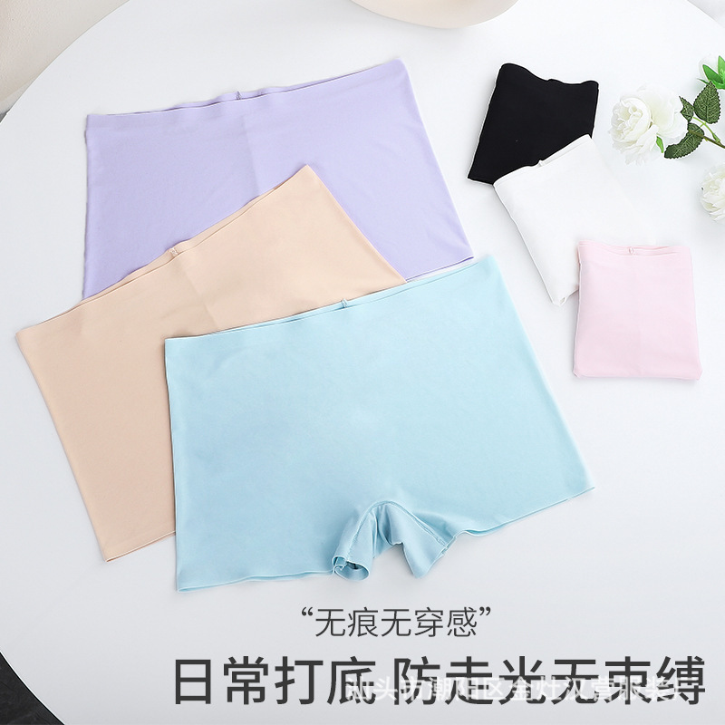 Популярные бесшовные брюки безопасности для женщин, анти-обнажение, большой размер, боксеры