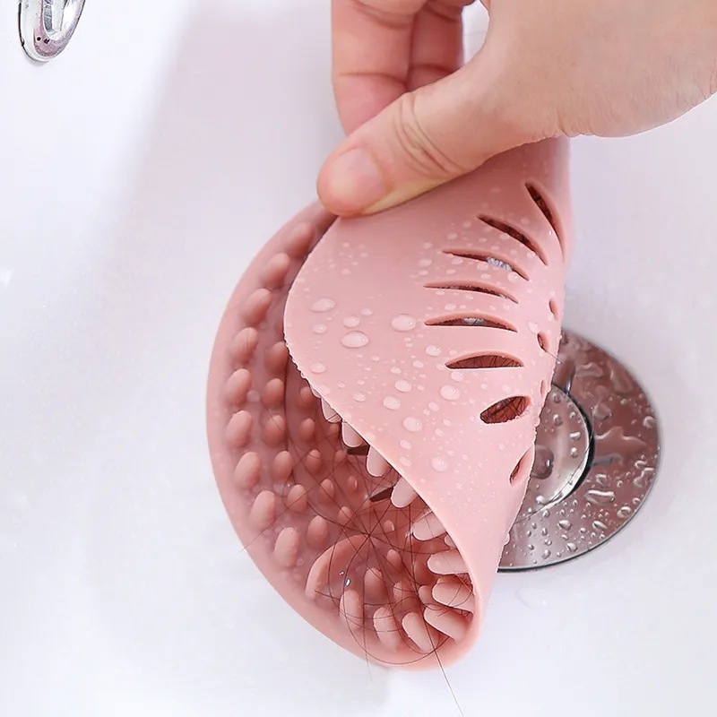 Wholesale toilet sewer hair filter kitchen sink deodorant clogging silicone anti-hair floor drain cover