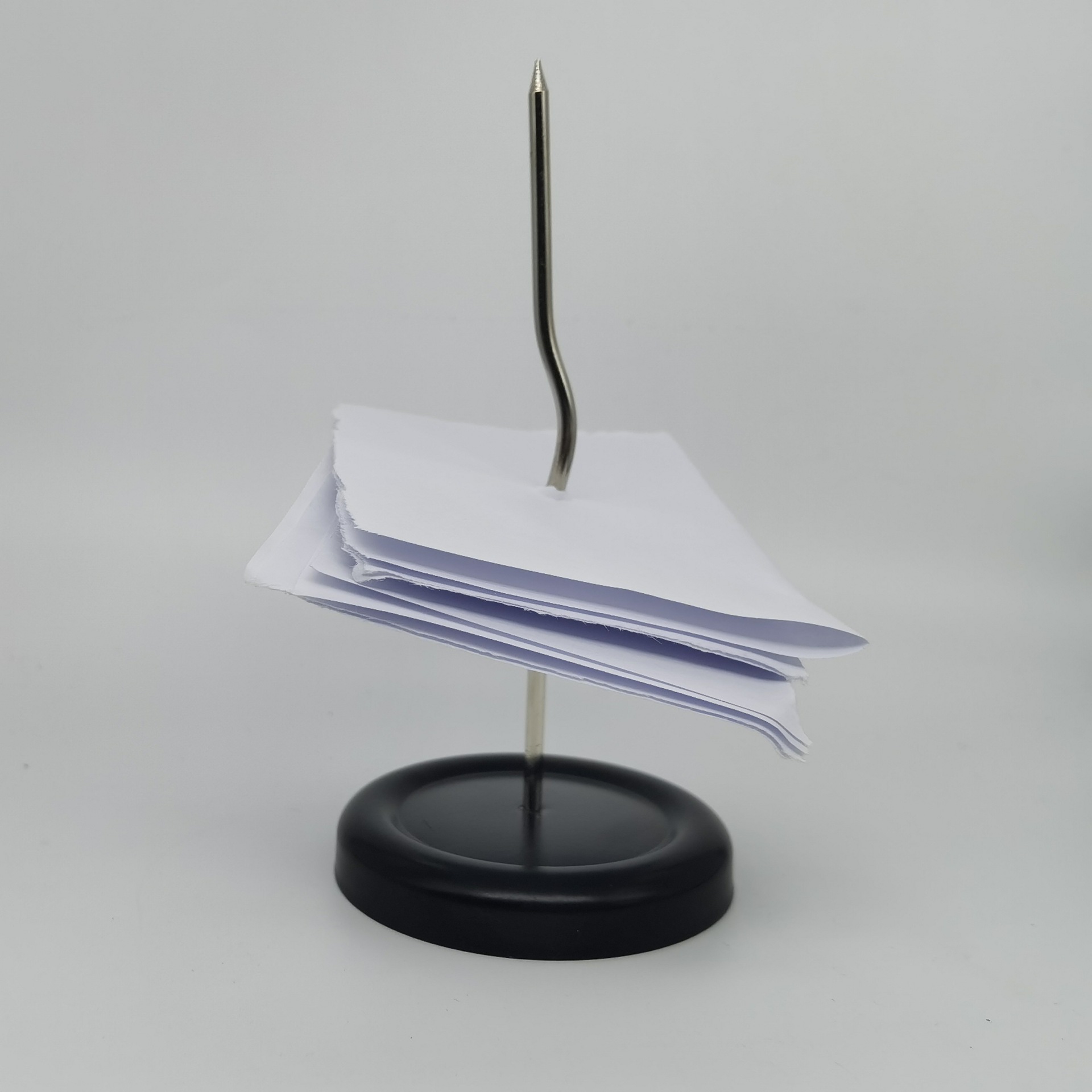 Silver straight rod ticket fork bill insert document collection seat insert single needle hotel restaurant receipt socket factory takeaway