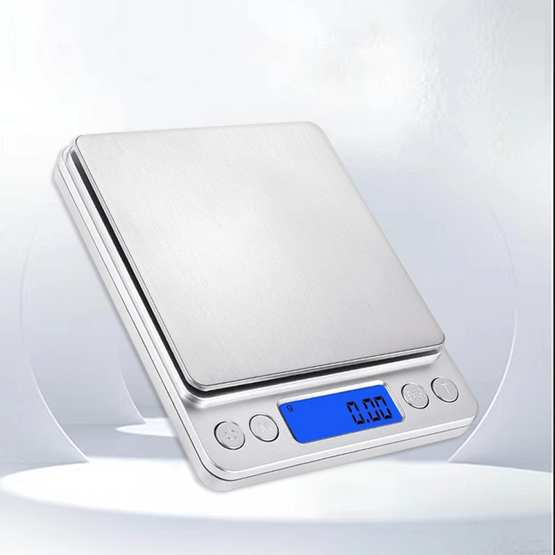 I2000 electronic scale stainless steel kitchen scale food food scale household jewelry scale 3kg baking scale coffee gram scale