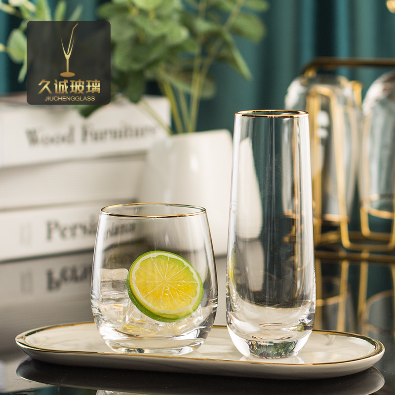 Manufacturer Supplies Crystal Egg-Shaped Glass Whiskey Cup, High-Value Single-Layer Transparent Large Belly Cup, Small Batch Customization