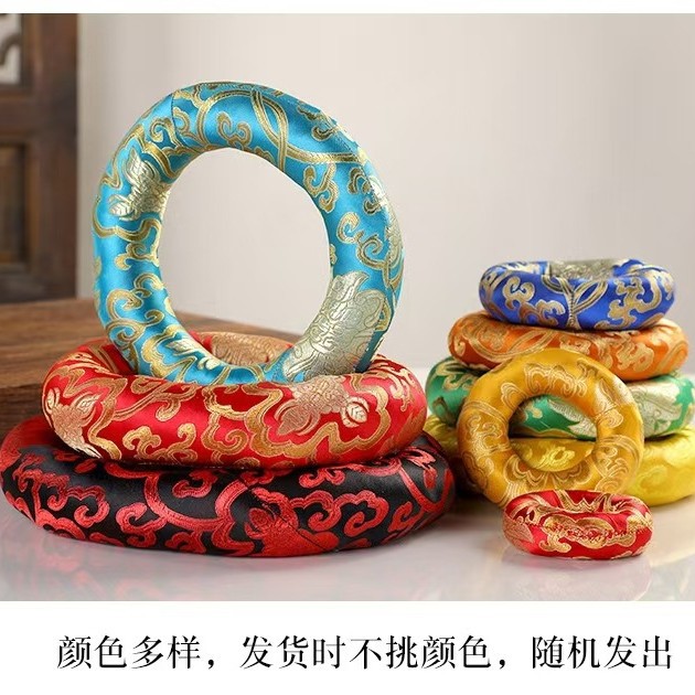 Handmade Crystal Pot Ring Cloth Pad Full Moon Pot Mat Buddha's Sound Bowl Pad Pot Protection Pad Large Discount No Return No Change