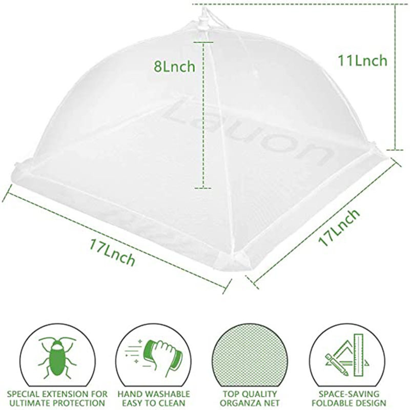 Household Foldable Dish Cover Large Fly-proof Kitchen Outdoor Food Cover European and American Cross-border Dust-proof Dish Cover