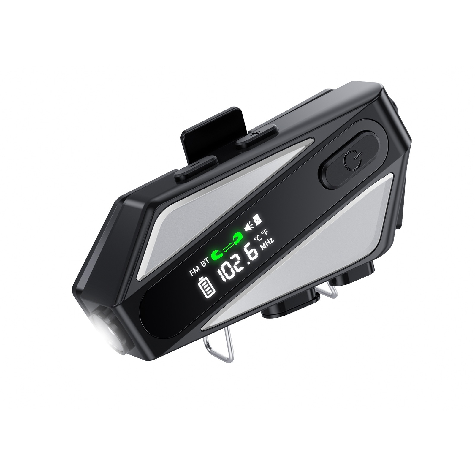 C6 Double Intercom Motorcycle Riding Helmet Bluetooth Headset Lcd Screen Radio Intelligent Noise Reduction Voice Assistant