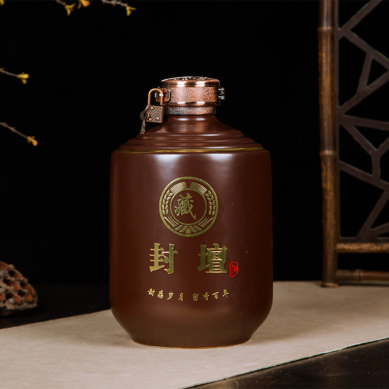 Церемонические керамические бутылки для вина 3кг 5кг 5кг запечатанные банки для вина керамические сосуды для хранения вина