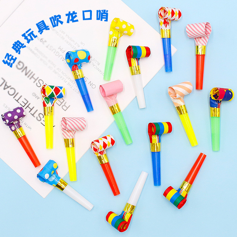 Дудка дракона для дня рождения детские игрушки веселые креативные дудки оптовые атрибуты для вечеринки