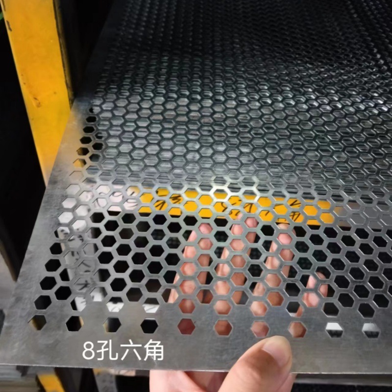Factory Direct Supply of 304 Punching Mesh, Round Hole Decorative Porous Plate, Stainless Steel Punching Mesh, Ready-Made Galvanized Holes
