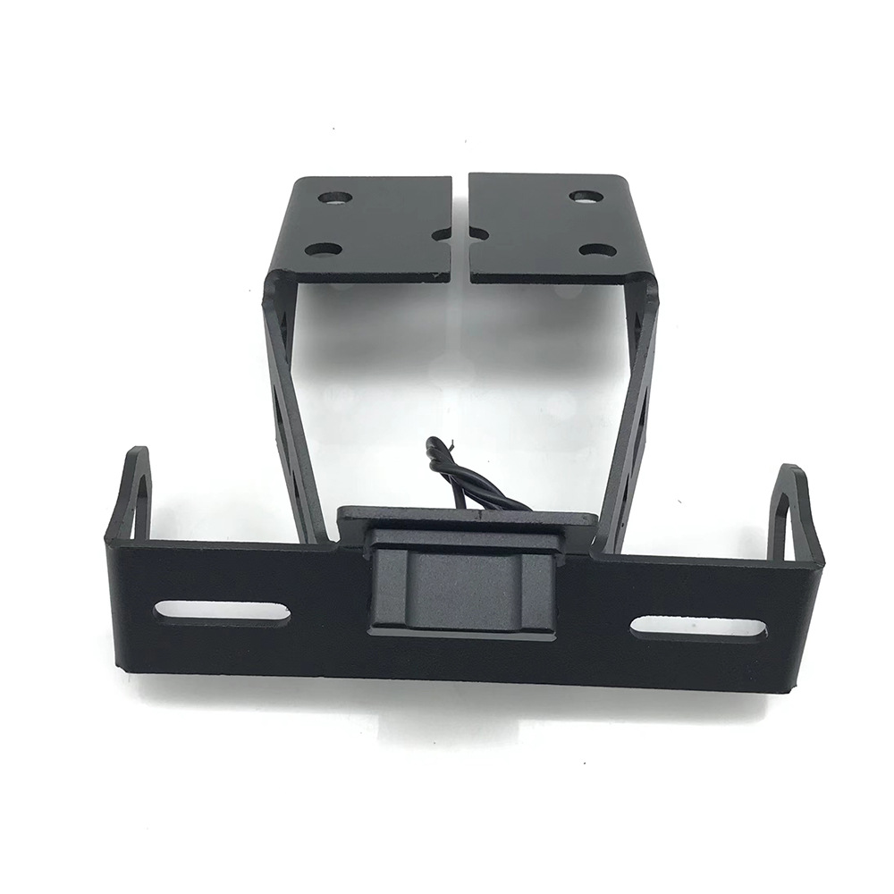 Suitable for Suzuki motorcycle Gixxer 150 250 SF250 modified short license plate frame with light license plate frame