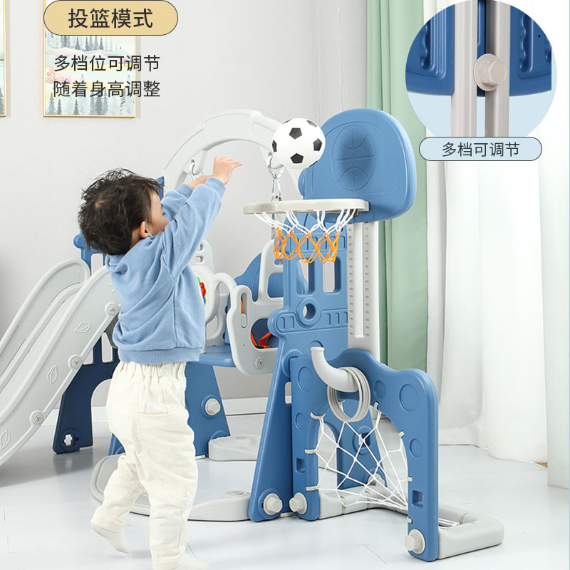 Kids Swimming Pool with Plastic Slide Swing Two-in-One Baby Children 2 to 10 Years Old Baby Indoor and Outdoor Household