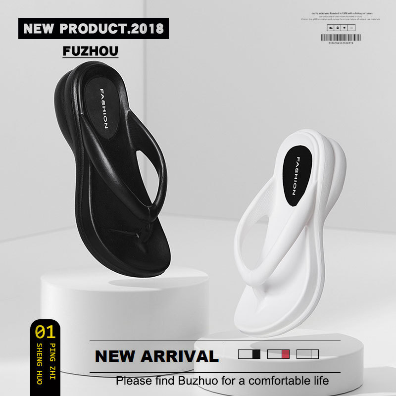 New Eva Wedge Slippers Platform Outfit High Heel Flip Flops Sandals Women's Summer High-end Flip Flops for Women