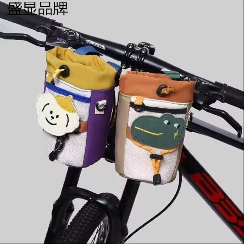 Сумка для руля велосипеда для бутылки и чашки, стиль кемпинга