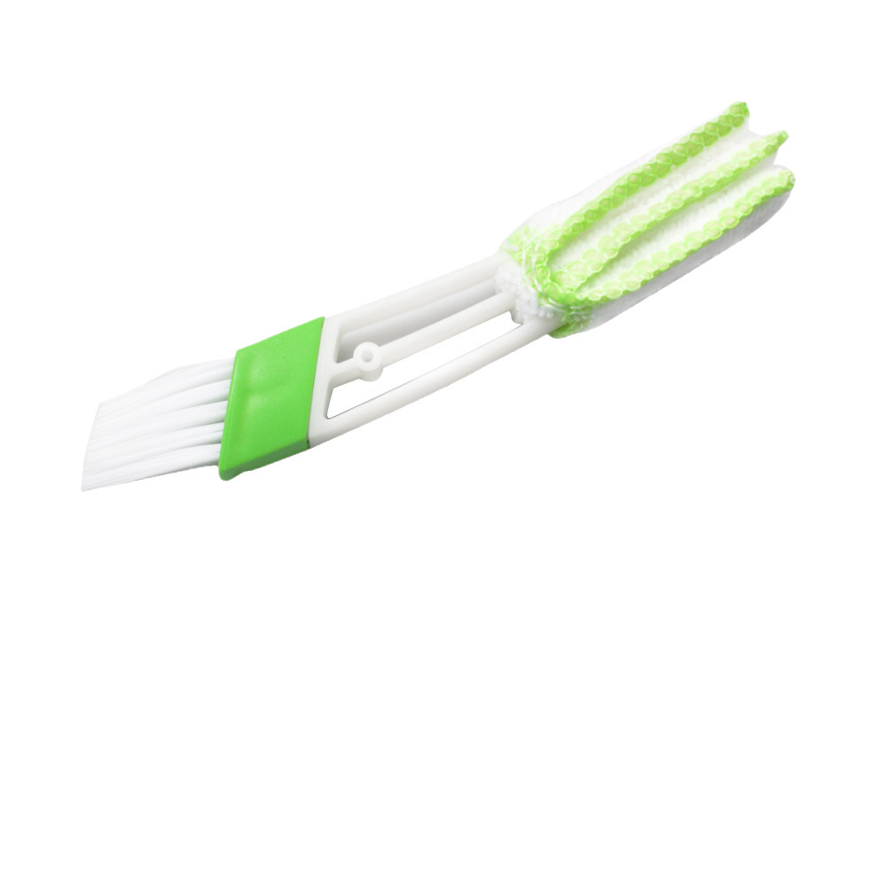 Car air conditioner air outlet double-headed brush gap brush car dust cleaning tool soft hair angel brush artifact