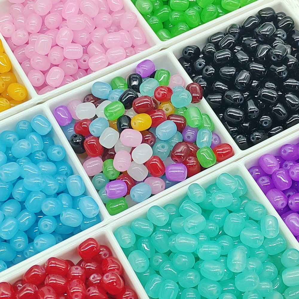 10 мм жужевые бусины, овальные гладкие имитации нефритовых цилиндрических бусин, ручная работа, украшения, глазурованные бусины