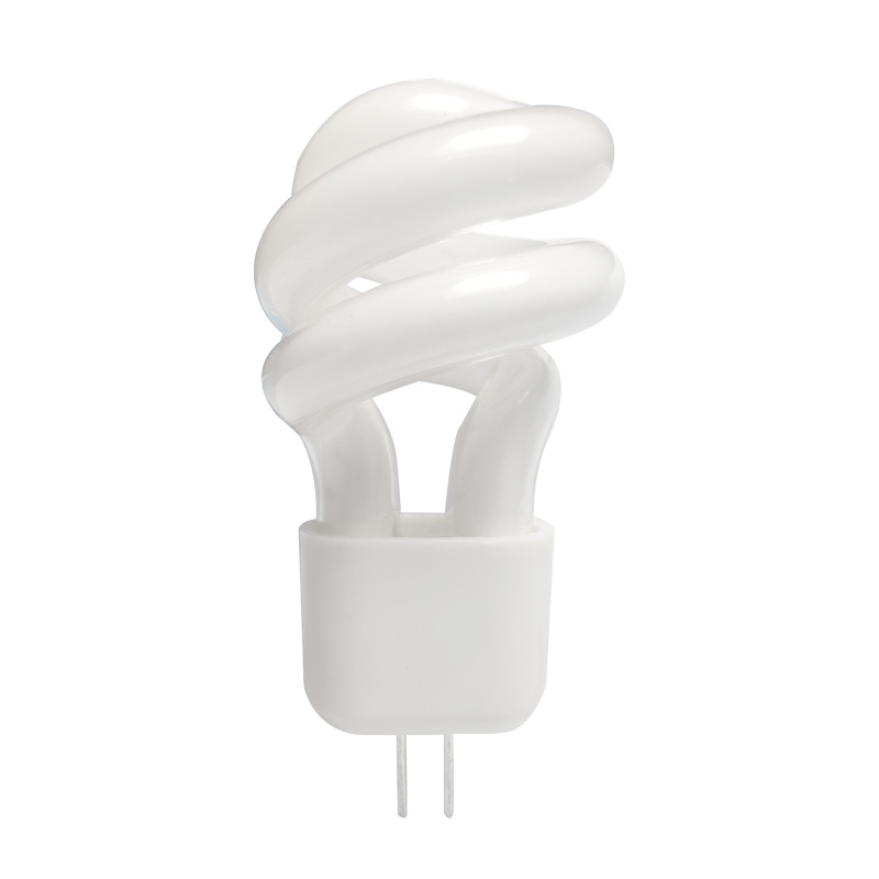 G4 Spiral Energy-Saving Lamp Mirror Headlight Pin Bulb High-Brightness Energy-Saving Lamp 3W Aisle Lamp Two-Pin Socket