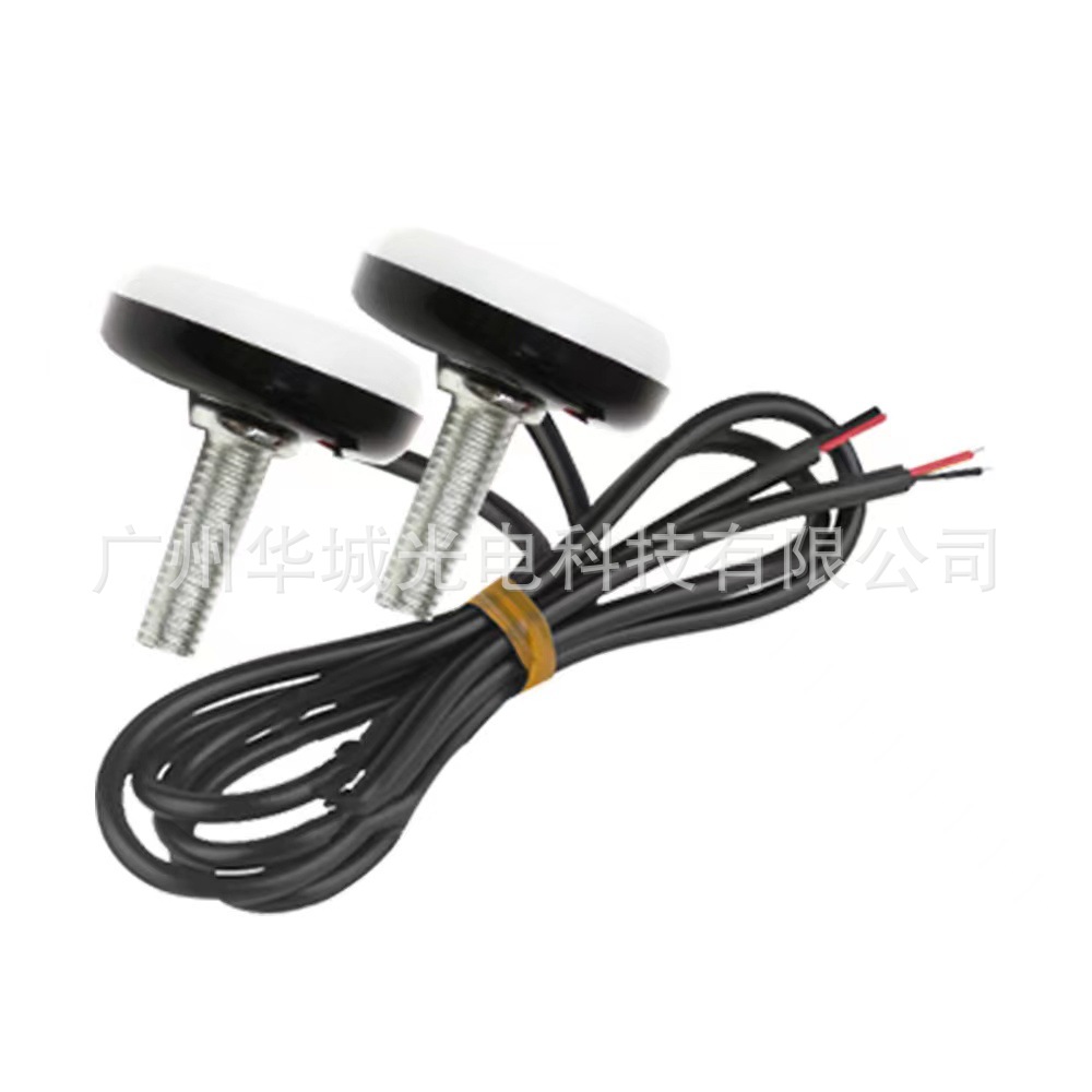 New car motorcycle license plate light electric car modified screw light LED Double Eagle Eye light decorative light brake light