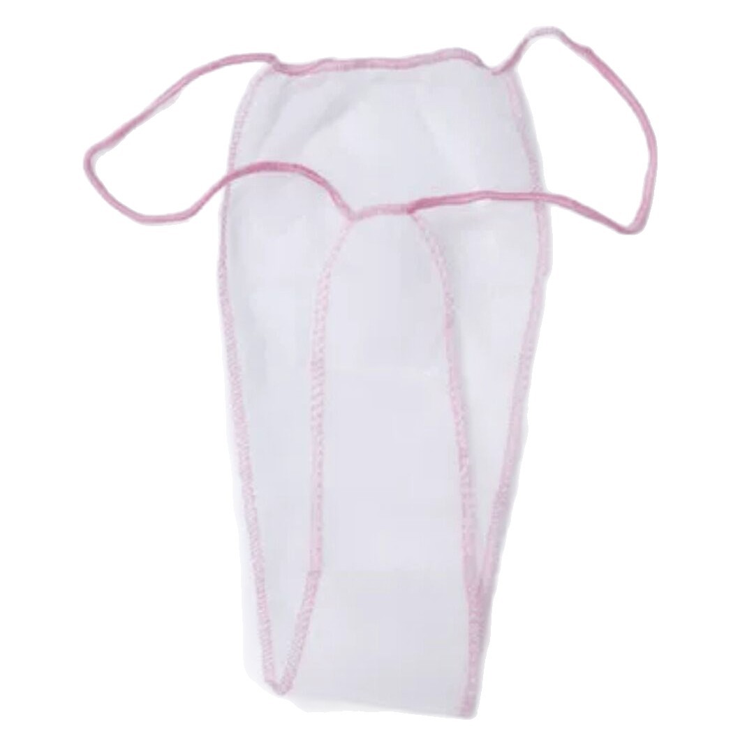 Disposable Underwear G-string Non-woven Paper Underwear Breathable Wash-free Pants for Beauty Salon Travel Sweat Steam Sauna