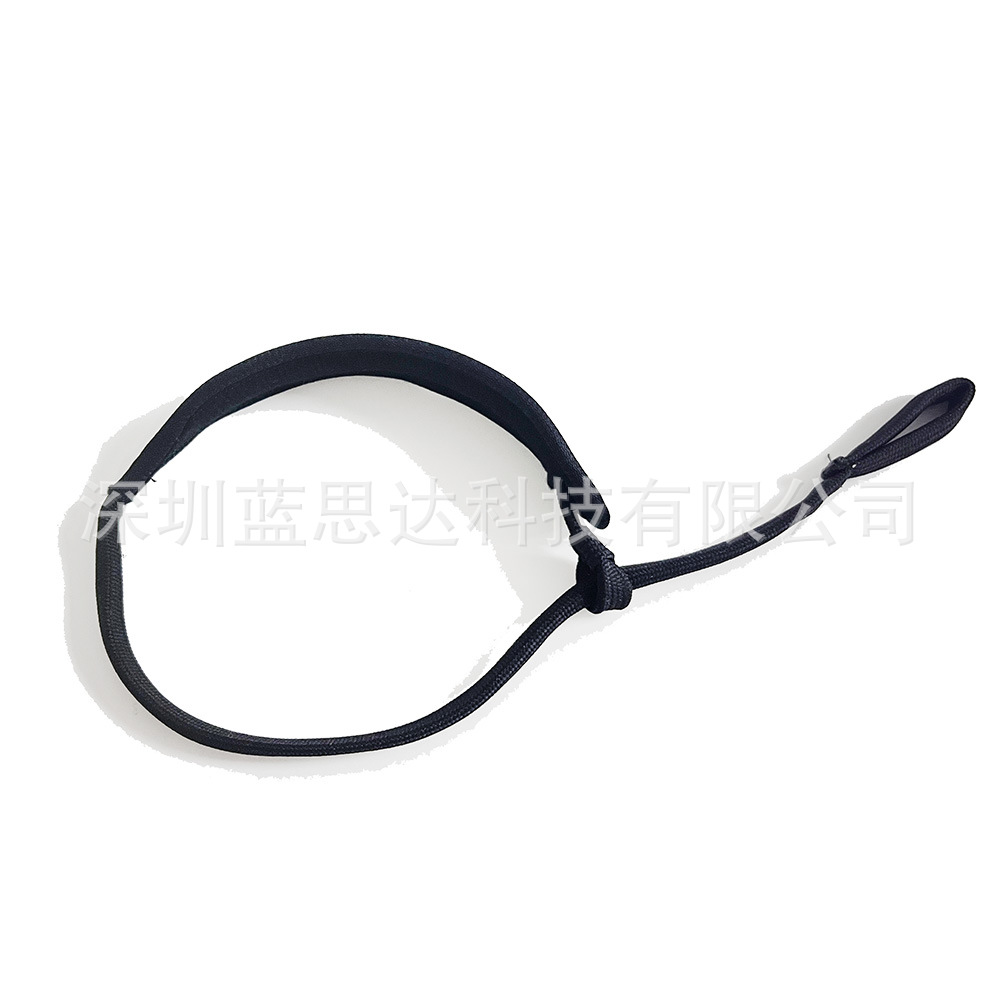 Get Moving Black and White Webbing Customizable Beach Racket Tennis Racket Wrist Rope