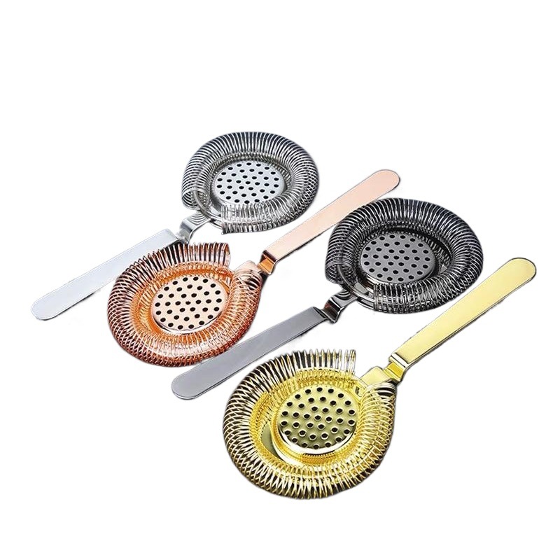 Bar Shop Japanese Style Ice Strainer Cocktail Filter Bartending Ice Separator Stainless Steel Filter Strainer