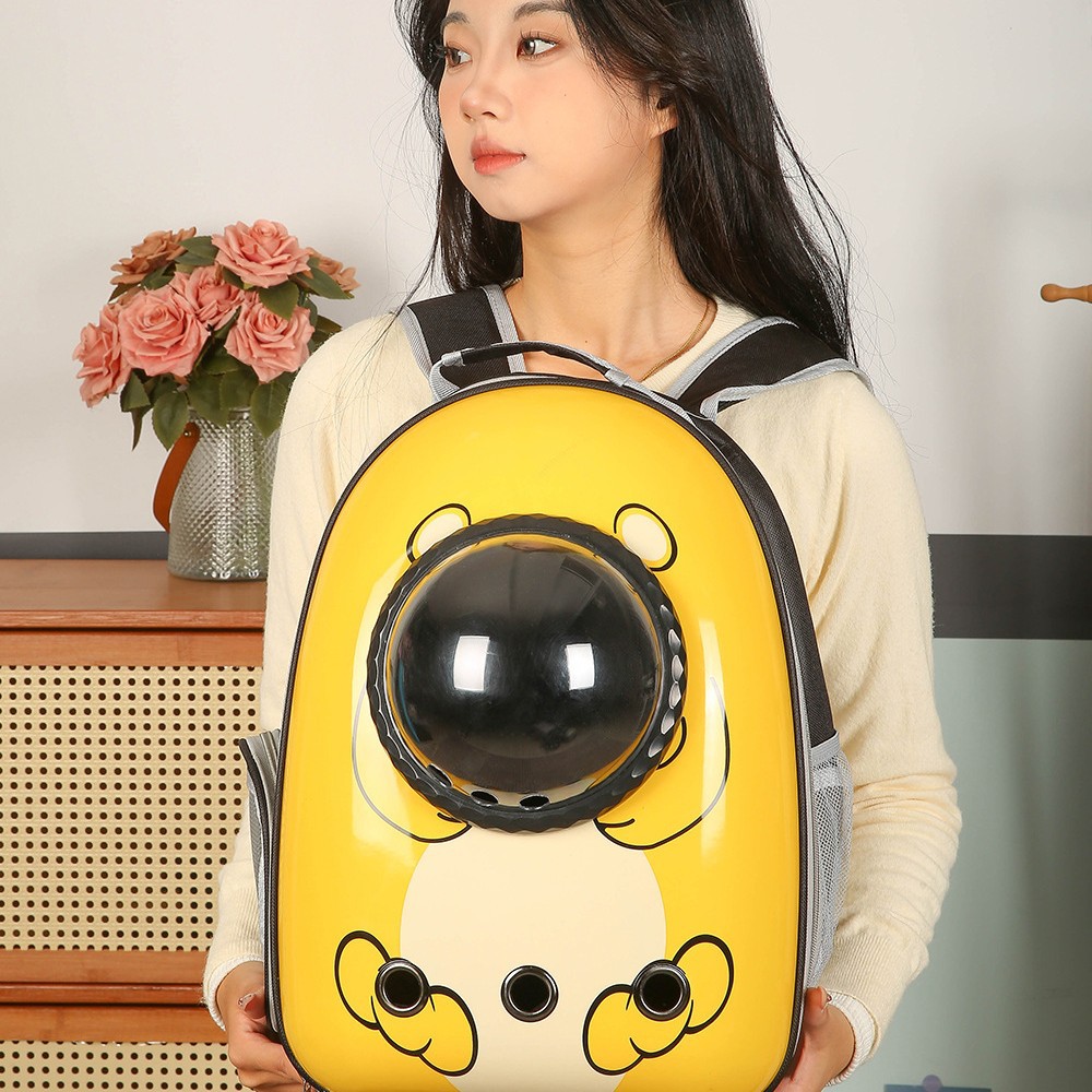 Portable Space Bag Transparent Cat Bag Outgoing Backpack Space Capsule Pet Large Capacity Cat Backpack Cat Outgoing Bag