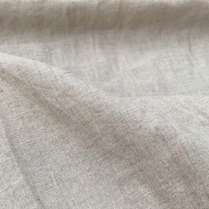 Pure Hemp Rain Dew Hemp Fabric, Natural Rain Dew Hemp Fabric, 26Nm*26Nm Light and Soft Clothing Hemp Fabric