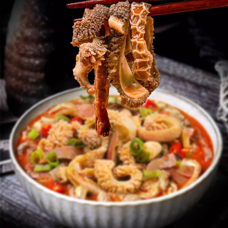 Inner Mongolia Specialty Spicy Lamb Tripe Original Flavor Lamb Tripe Soup 250g Complete Set Ready-To-Eat Whole Set of Cooked Lamb Tripe and Lamb Tripe
