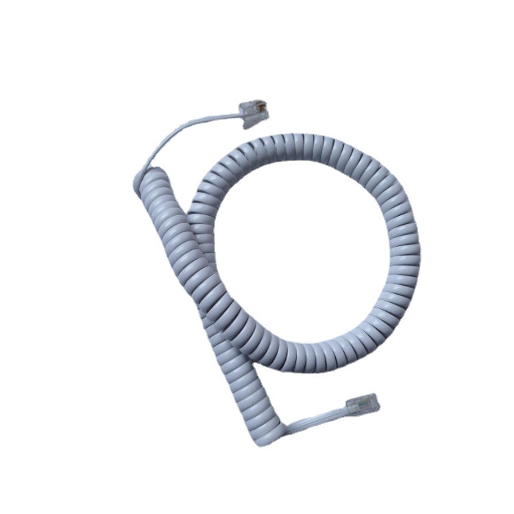 Telephone handset line, base spring line, winding line, telephone line, telephone curve, telephone spiral line