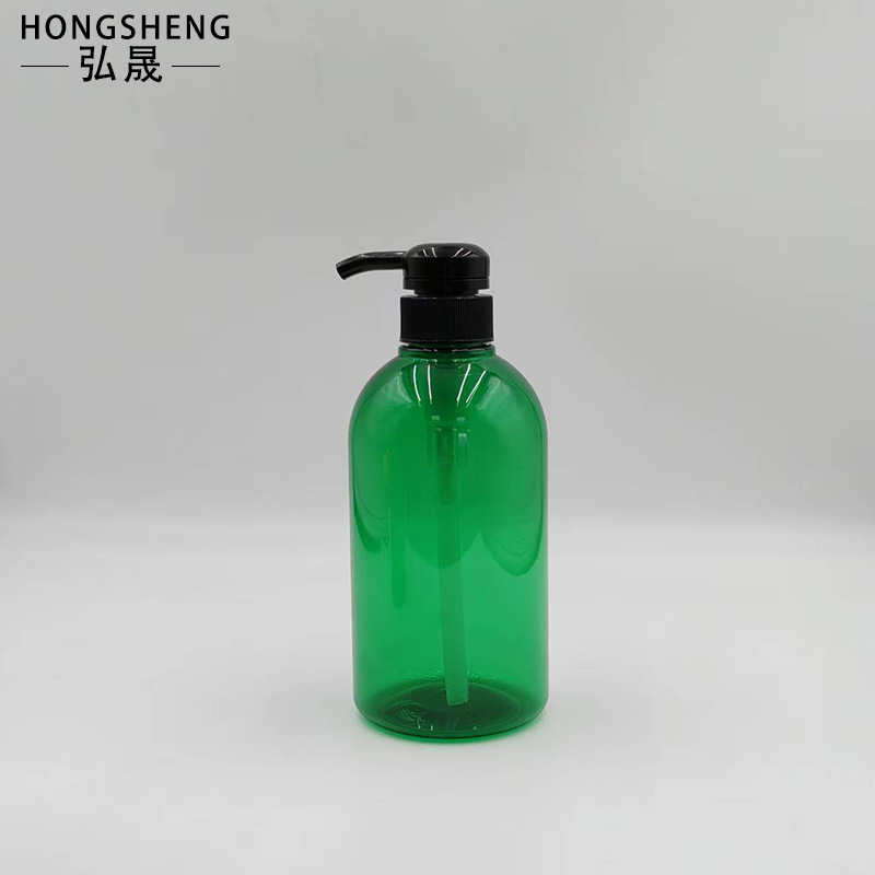 500ml Green High-End Shampoo Bottle, Shower Gel Press Bottle, Conditioner Empty Bottle, Pet Hand Sanitizer Pump Bottle