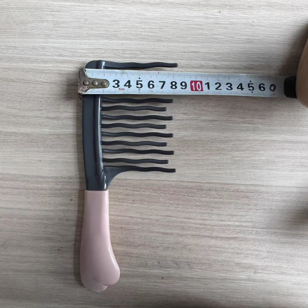 Double-Row Large Wave Tooth Comb Anti-Static Curly Hair Comb Scalp Massage Comb Hair Fluffy Comb Curly Hair Styling Comb