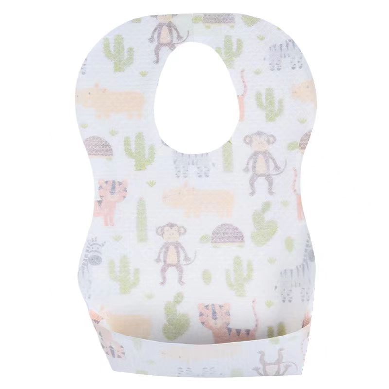 Disposable bib children's feeding bib disposable waterproof bib children's bib non-woven children's bib