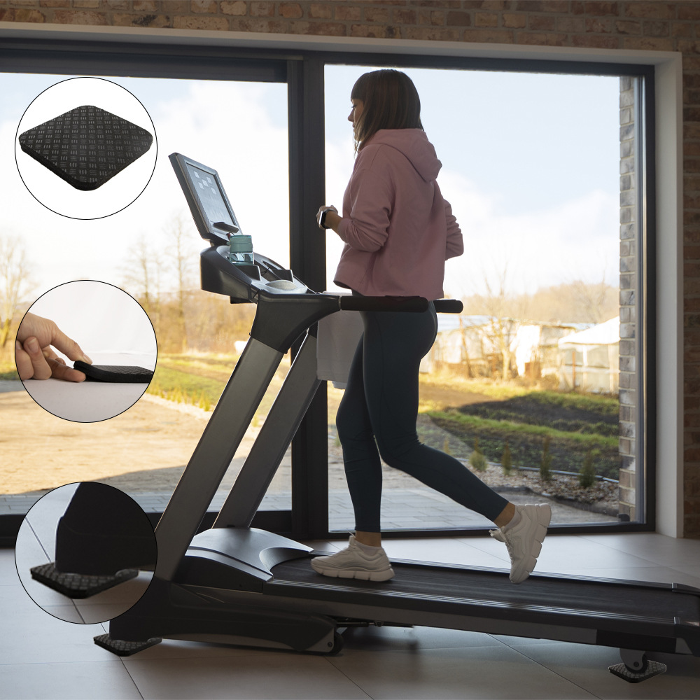 Treadmill Shock Absorption Anti-skid Sound Insulation Special Foot Mat Elliptical Machine Mahjong Machine Dynamic Bicycle Mute Thickened Protective Mat