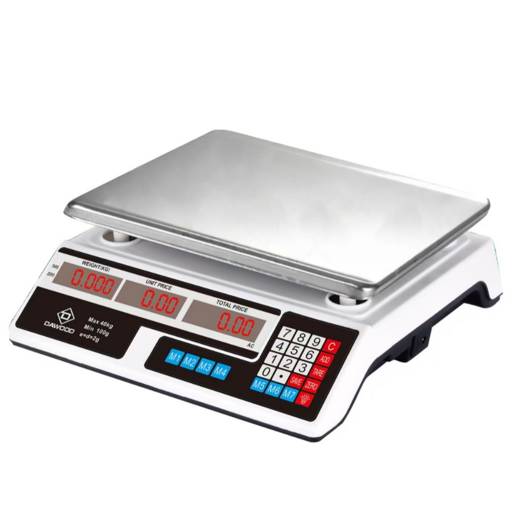 New 219 Digital Scale Digital Bench Scale 40kg Accurate Commercial Scale Supermarket Vegetable Selling Scale Home Kitchen Pricing Scale