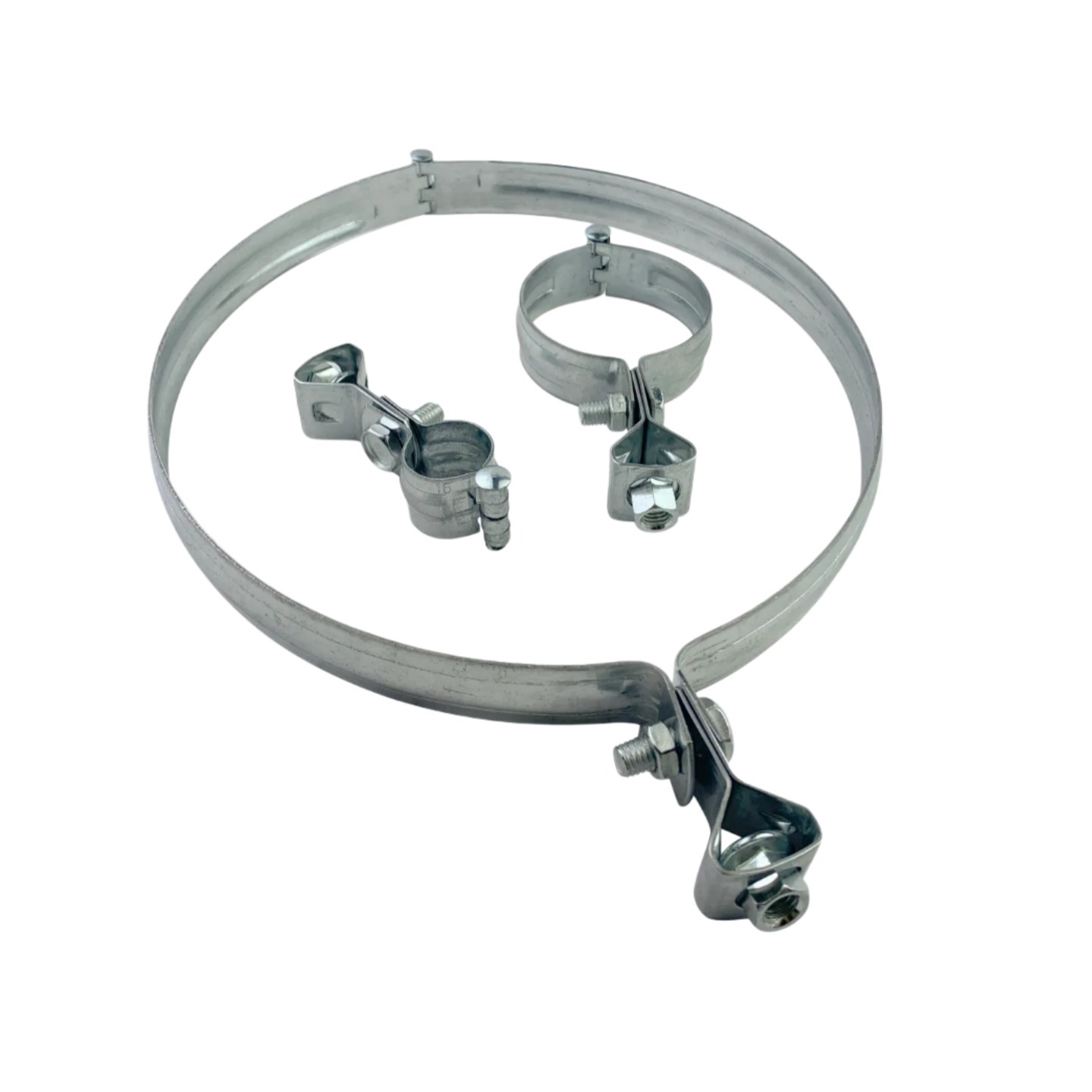 Galvanized Carbon Steel M10 Hanging Head Without Rubber Lantern Clamp Dn15-Dn300 Lantern Hoop Water Pipe Clamp Pipe Clamp