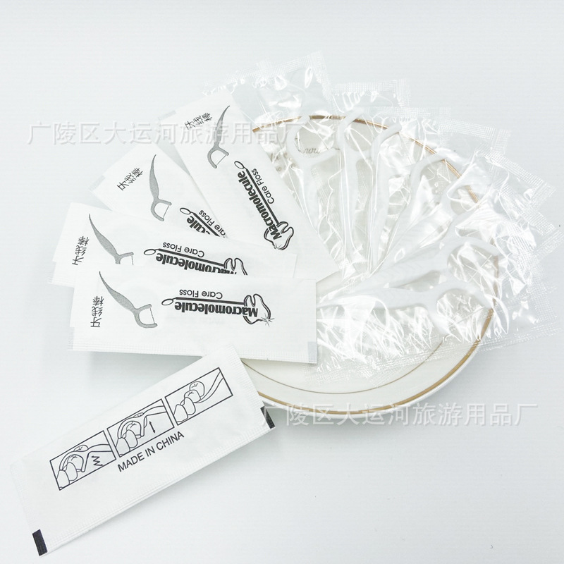 Individually Packaged Dental Floss Sticks E-Commerce Dental Clinic Floss Sticks Boxed One-Time Cleaning Disposable Orthodontic