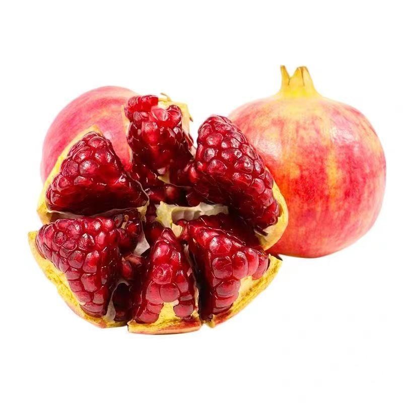 Tunisian Soft Seed Pomegranate Fresh Fruit 5kg Large Fruits Whole Box Sweet Sichuan Huali Pomegranate Seedless Seasonal