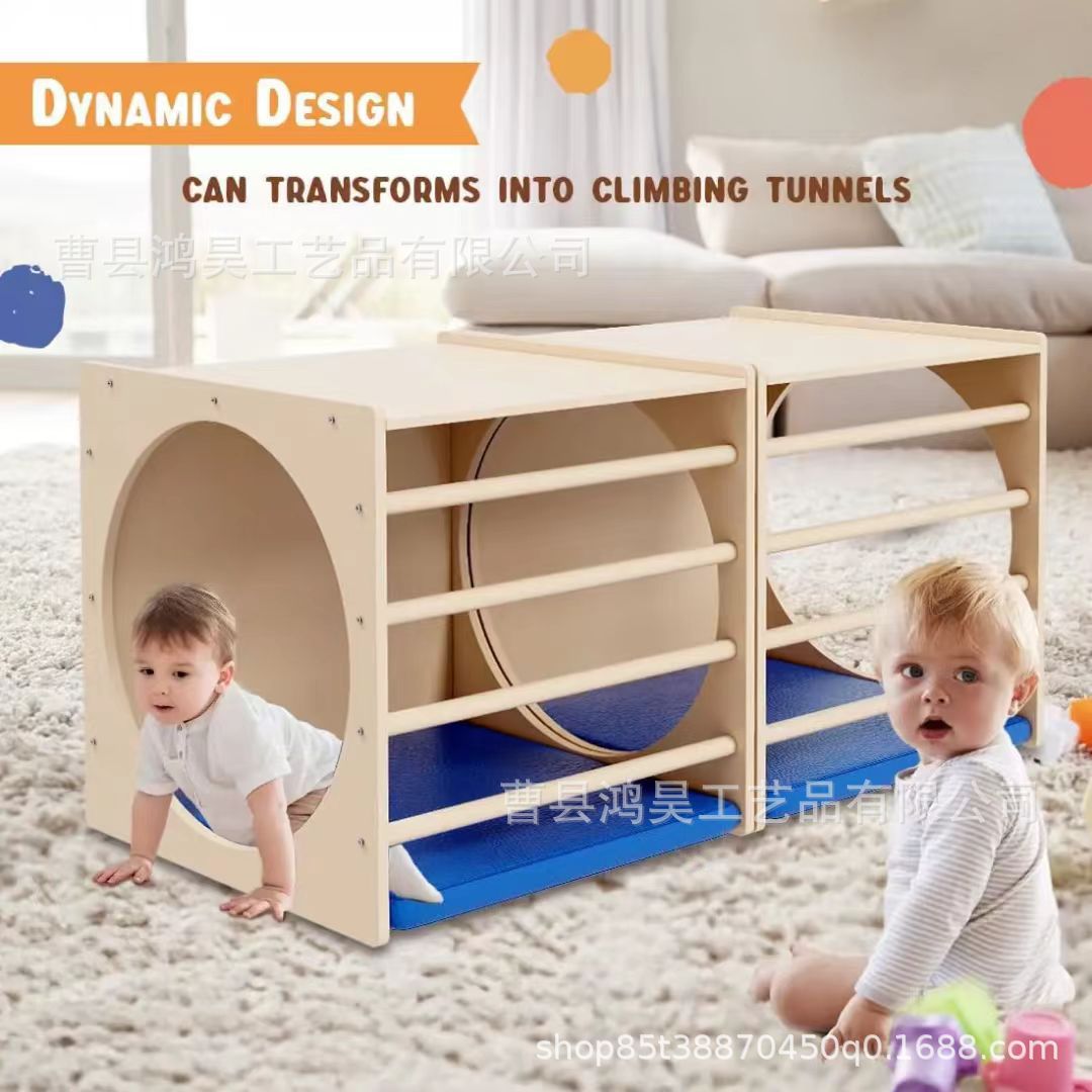 Кросс-бордерная деревянная лестница для детей, домашняя квадратная лестница для тренировки, деревянная тренажерная лестница