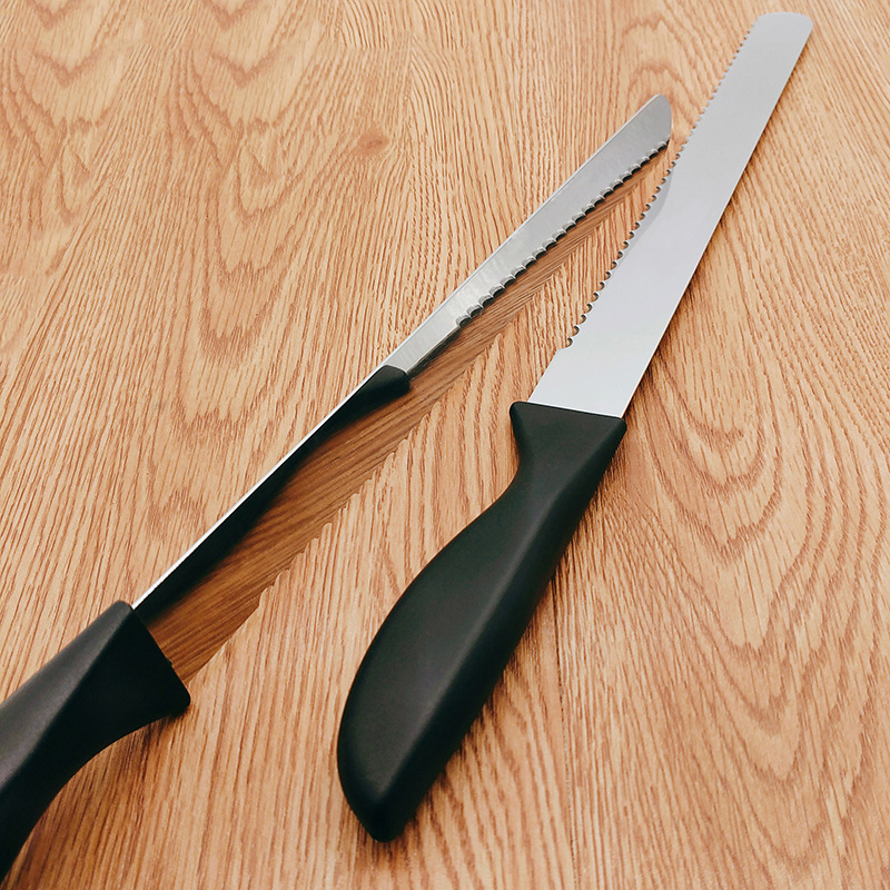 Stainless Steel Bread Knife Serrated Knife Baking Bread Cake Slicing Sandwich Toast Cutting Knife Household Knife
