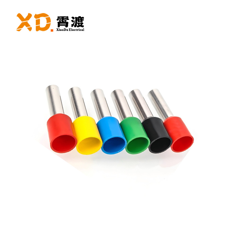Xiaodu E/EVN/ENY Series E25/06-18 Multicolor Optional Copper Cold Pressing Pre-insulated Tube Terminals