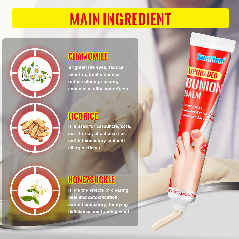 Sumifun Cross-Border Bunion Cream Shopee Amazon Lazada Foreign Trade Joint Massage Care Cream K10061