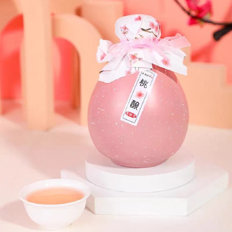 Ресторанное вино в древнем стиле с персиковыми цветами и османтусом, зеленое сликовое вино, яжевика, роза, шелковица, фруктовое вино в подарочной коробке