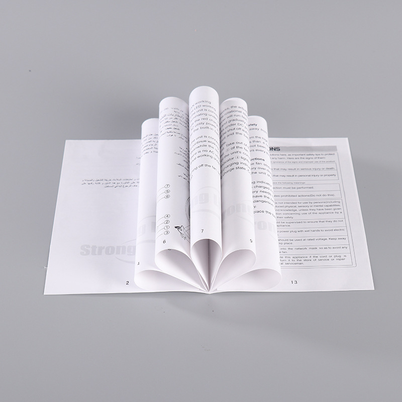 Product instruction manual printing factory single page color page brochure customized brochure sample album album album printing