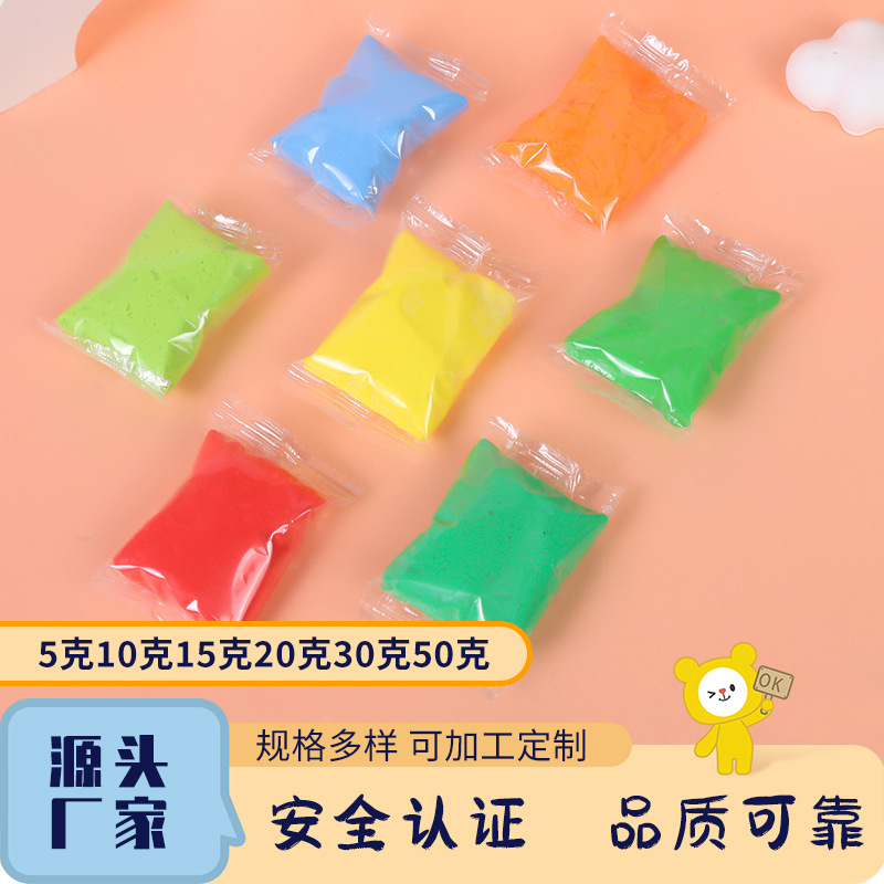 Оптовая продажа от 5г, 10г, 20г, 50г, многоцветные характеристики, ручная работа DIY моделирующая глина, не липкая цветная глина